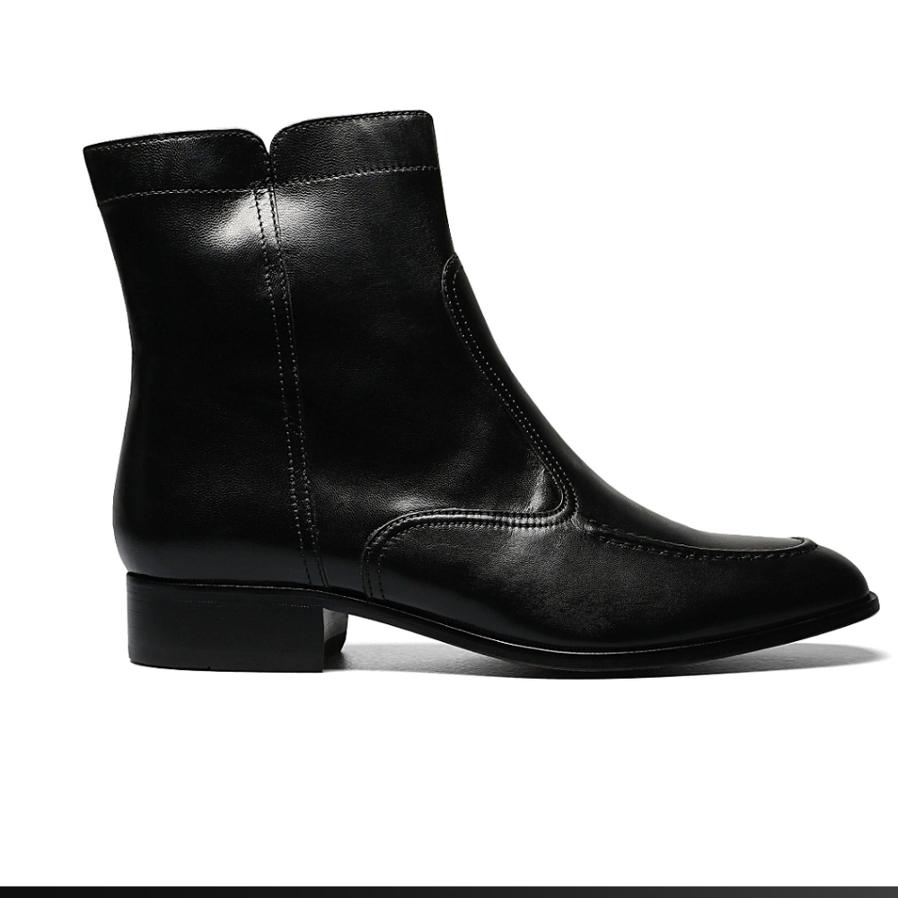 Florsheim Essex Moc Toe Zipper Boot Black Size 8B